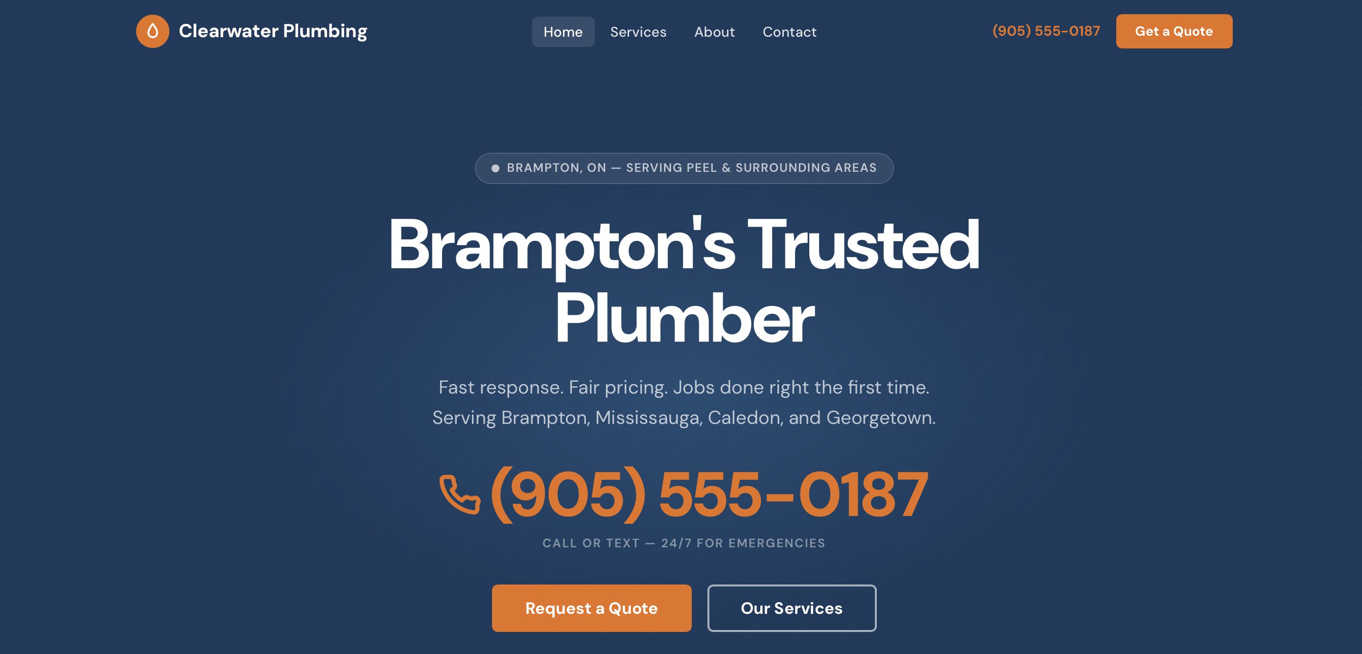 Clearwater Plumbing — Home page